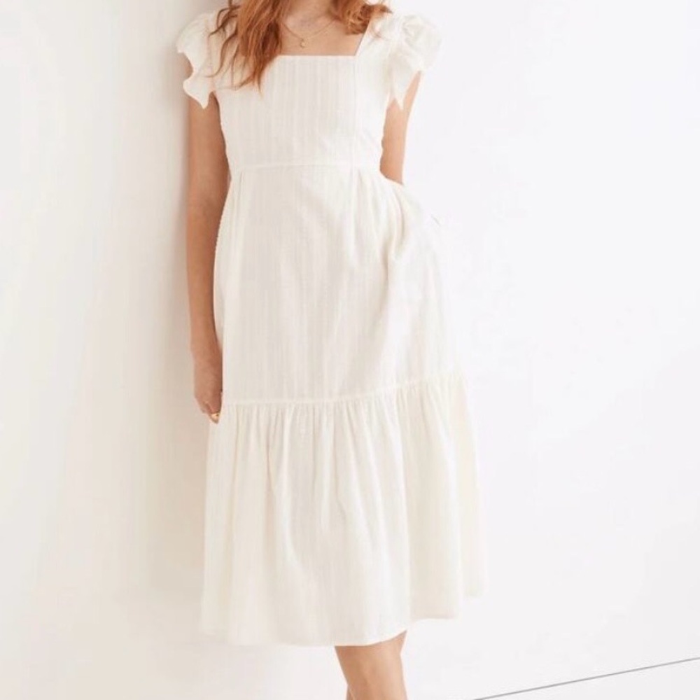 Madewell Cream Midi Dress